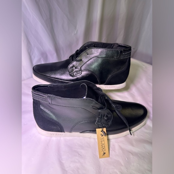 Vlado Black Leather Chukka Boots for Men main image 7